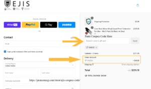 applying ejis coupon code